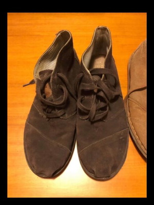 Toms Men's Suede Boots Brown Like New Size 41