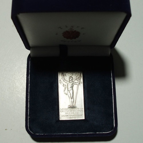 District Championship 1929 Award Medal like new, Sweden