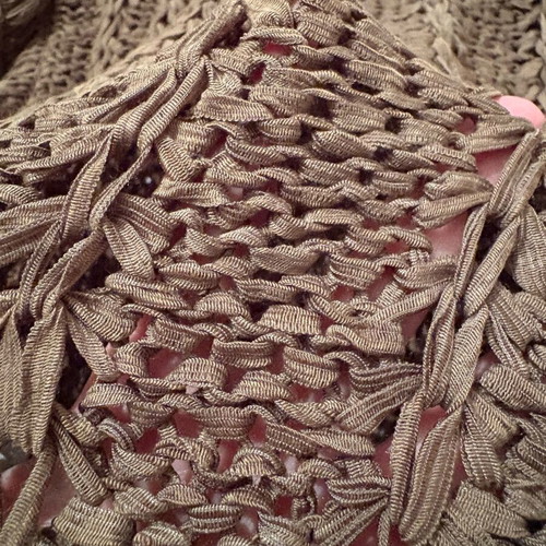 Women's knitted sweater used, khaki, 80% cotton 20% acrylic, size M