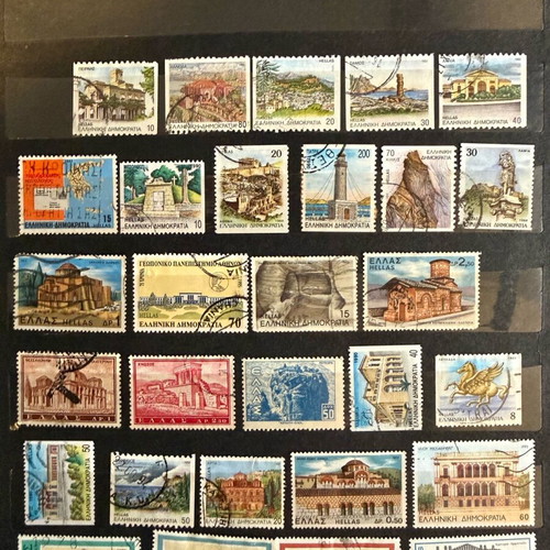 Greek stamp collection like new, 279 pieces