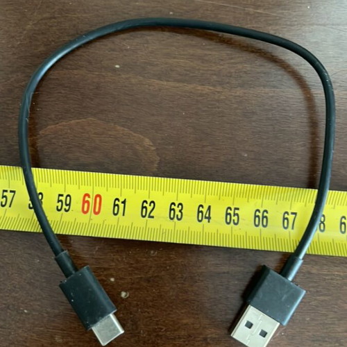 USB A Male to USB C Male Cable 27 cm like new