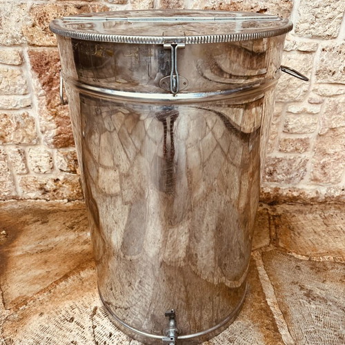 Stainless steel 140l oil tank with base and tap