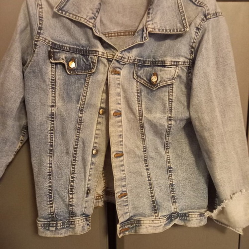 Women Blue Jean Jacket A-Style like new, size L