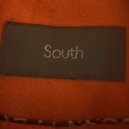 South vintage coat used, orange, size 10