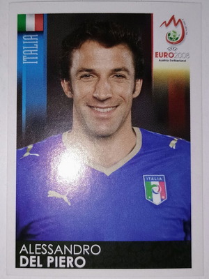 Alessandro Del Piero Euro 2008 sticker like new
