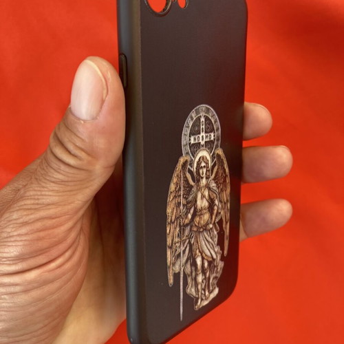 iPhone 7/8/SE2020/SE2022 Silicone Case Cover with Saint Archangel Michael Design new