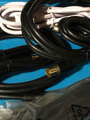 Digital Coaxial Cables 75 Ohm καινούργια, πακέτο 6 τεμαχίων