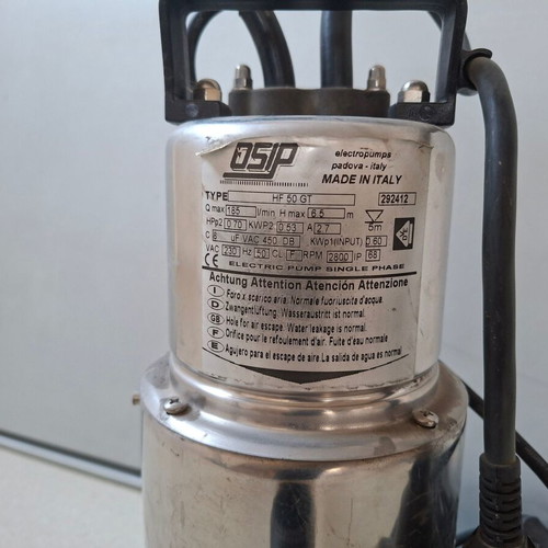 OSIP HF 50 GT Inox Submersible Water Pump new, with float switch