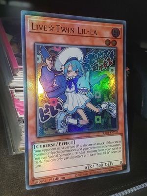 Live Twin Lil La YuGiOh TCG Ultra Rare Foil card in perfect condition