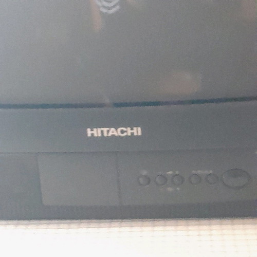 Hitachi color TV used 30 inches with signal decoder