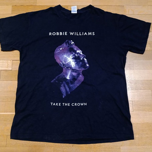 Robbie Williams Take the Crown Stadium Tour 2013 Shirt size L like new