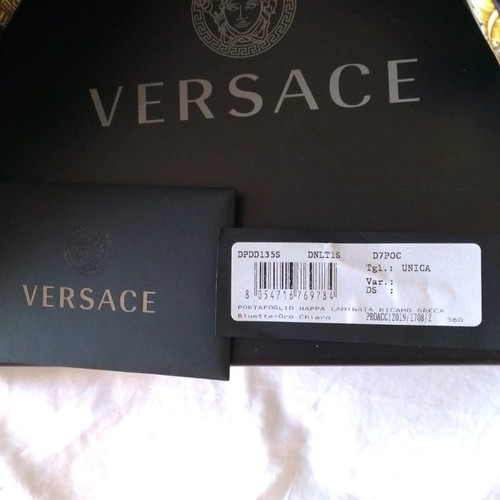 Versace leather women's shoes used size 41 black-gold