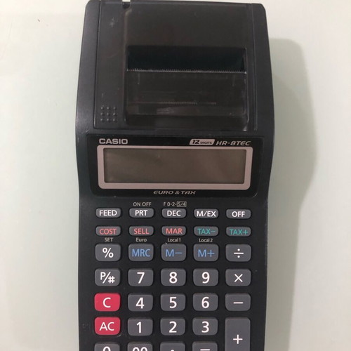 Casio HR-8TEC calculator with printing used