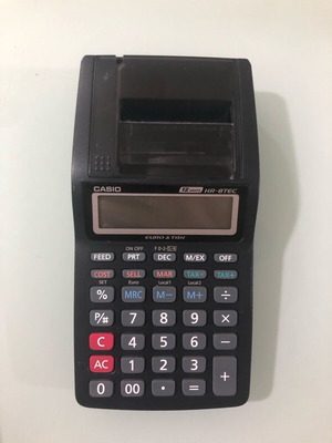 Casio HR-8TEC calculator with printing used