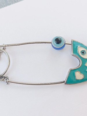 Silver 925 Handmade Brooch with Enamel like new