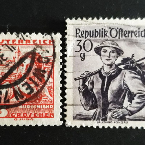 Αυστρία 1934 & 1948 γραμματόσημα με γυναίκες σαν καινούργια