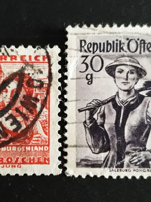 Αυστρία 1934 & 1948 γραμματόσημα με γυναίκες σαν καινούργια