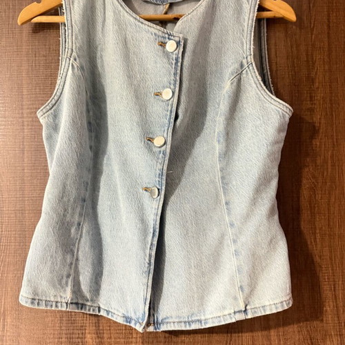 Denim vest Zara S like new