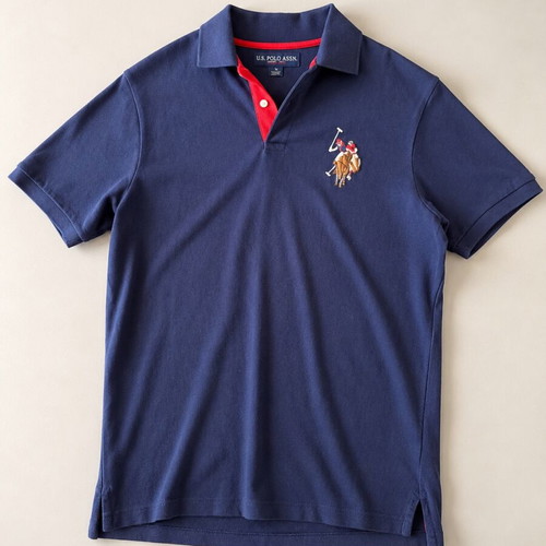U.S. Polo Assn. Polo Shirt Size L New Dark Blue