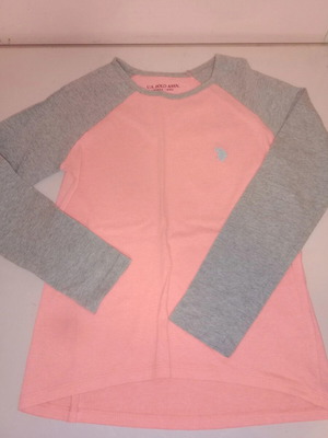 Ralph Lauren T-shirt like new, girls', gray and pink