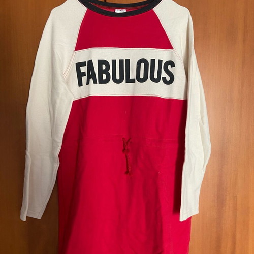 Zara dress like new, white and red, size S for 13-14 years old