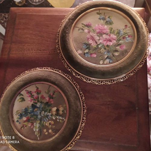 Velvet frames with handmade painting new