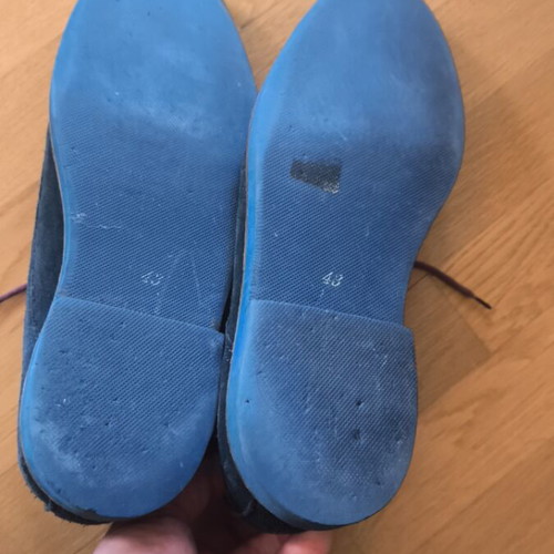 Personal Shoes Suede Casual Boots size 43 used, teal and purple