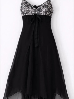 Dress with bolero size M like new, black