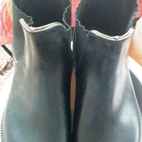 Aigle women's rubber ankle boots size 39 like new, black
