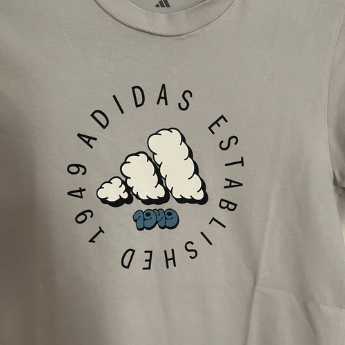 Adidas kids t-shirt size 13-14 like new, grey