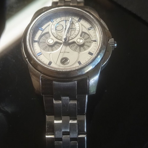 Citizen Eco Drive men's wristwatch, 10 bar, 100 meters, 43mm, perpetual calendar