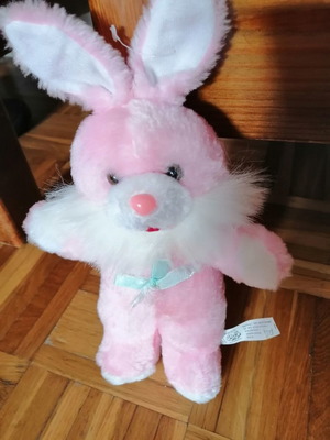 Plush bunny new, pink small size