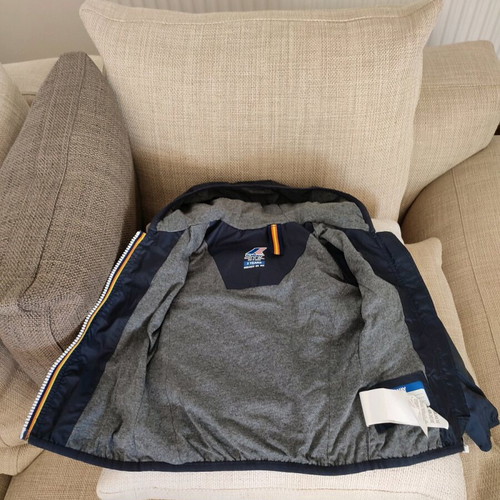 K•way lightweight jacket for boys new, dark blue with hood