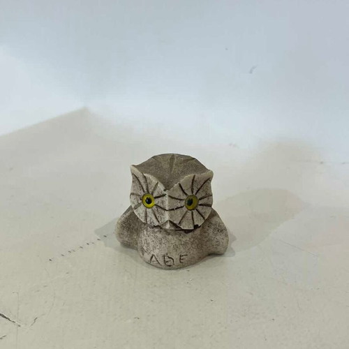 Vintage decorative owl figurine from Ancient Greece used