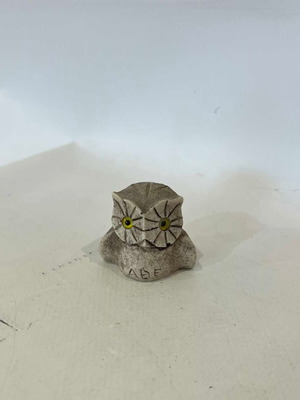 Vintage decorative owl figurine from Ancient Greece used