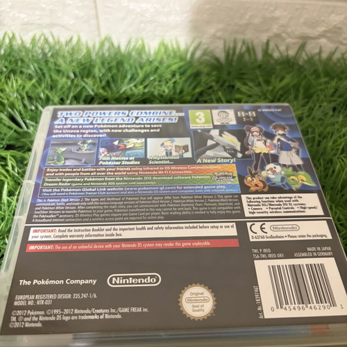 Pokémon Black 2 Version Nintendo DS used, rare collectible