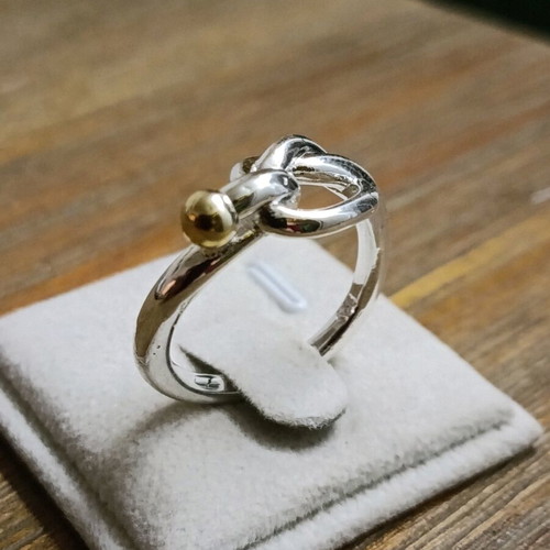 Silver 925 plated ring used with box