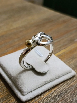 Silver 925 plated ring used with box