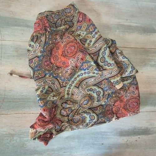 Zara printed shorts L satin texture like new