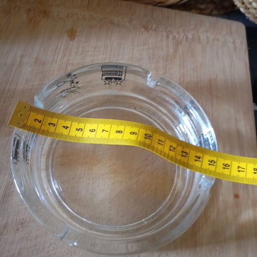 Large ashtray like new, thick glass, German brand