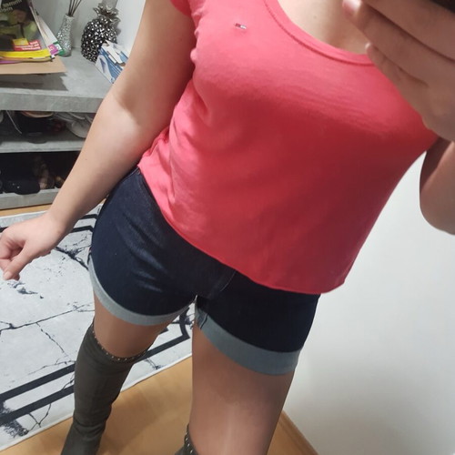 Tommy Hilfiger short denim shorts like new, size 36/S, blue