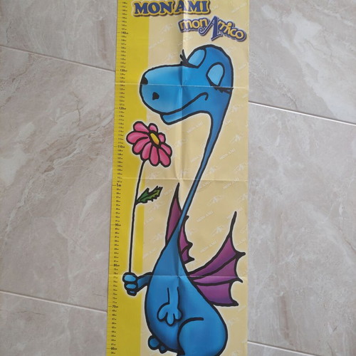 Draconchic height chart used, paper, 98cm x 35cm
