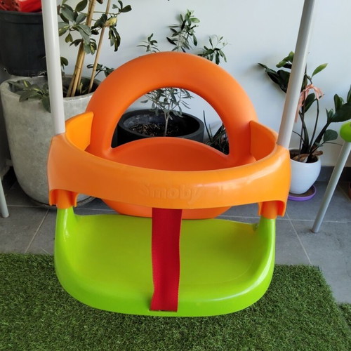 Smoby metal baby swing used with ergonomic plastic seat
