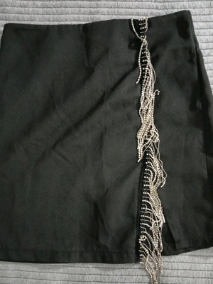 Mini black skirt new, size S-XS