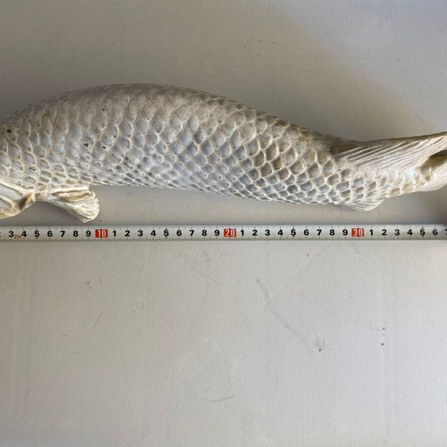 Ceramic fish figurine like new, handcrafted art piece