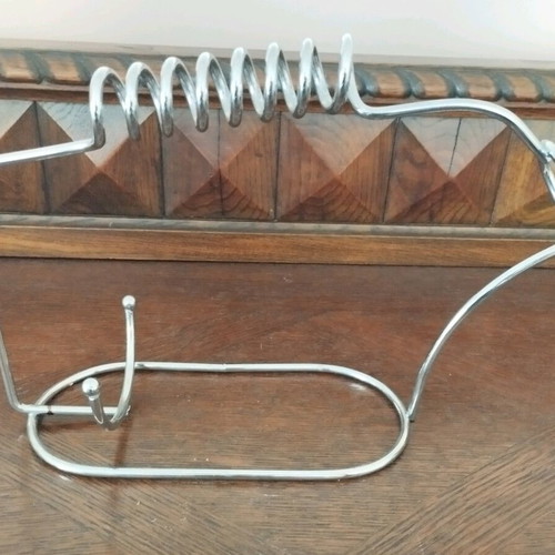 Vintage metal wine holder made of stainless steel like new