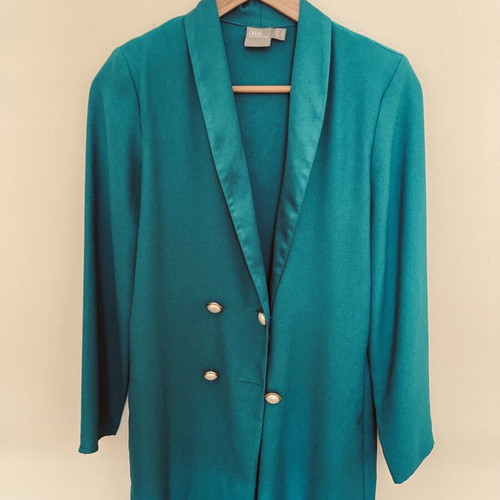 ASOS oversized dress turquoise, wearable as blazer