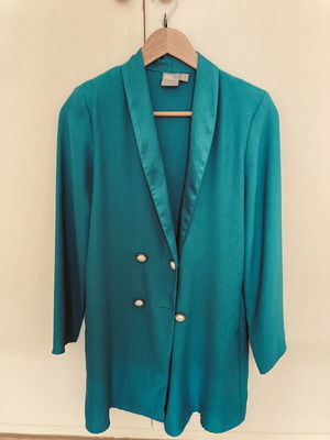 ASOS oversized dress turquoise, wearable as blazer