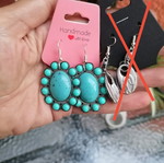 Summer earrings new, turquoise