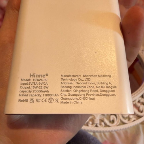 Power Bank 20,000mAh Type-C with Digital Display like new